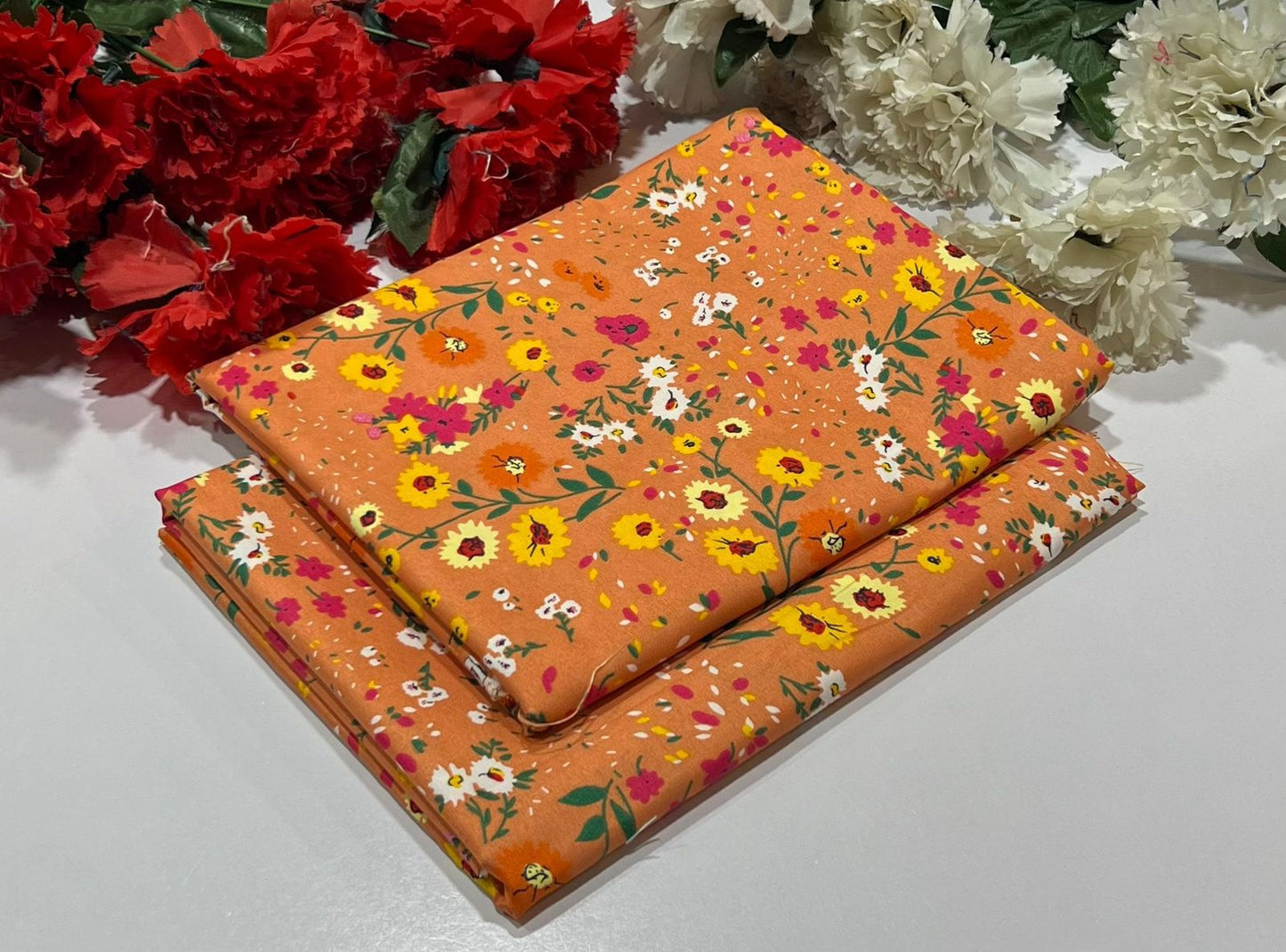 POLO COTTON 2PC FLORAL PRINT'S 3D