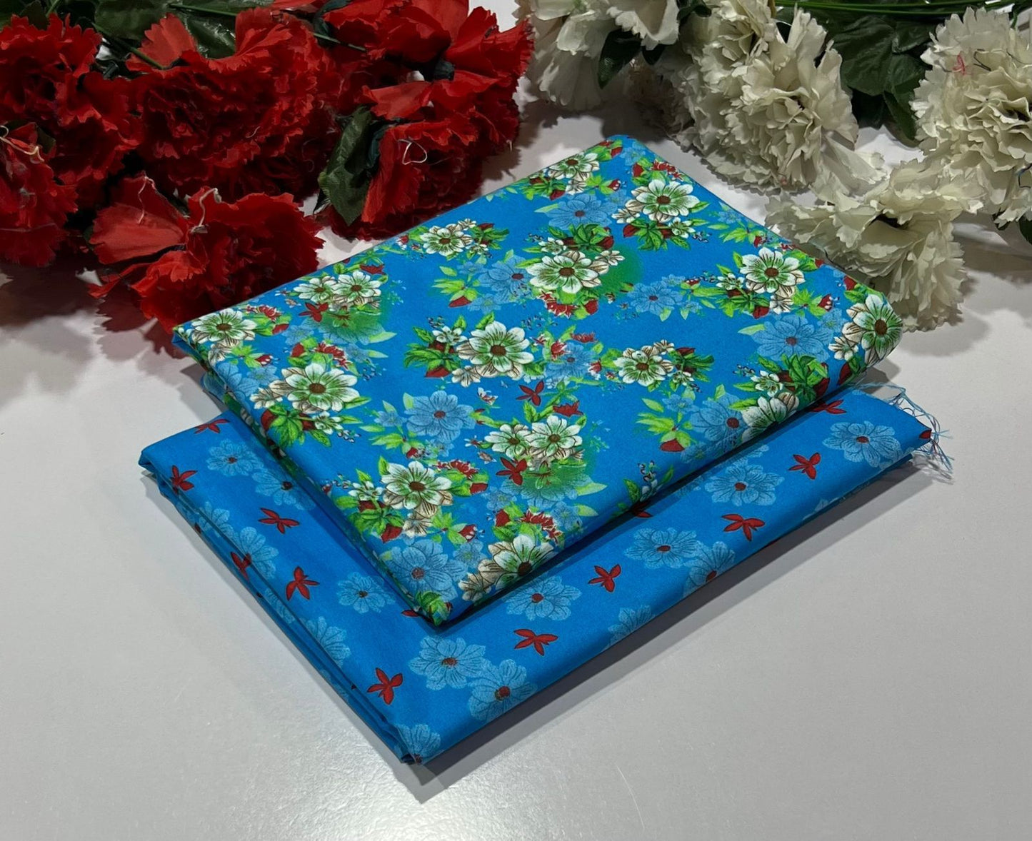 POLO COTTON 2PC FLORAL PRINT'S 3D