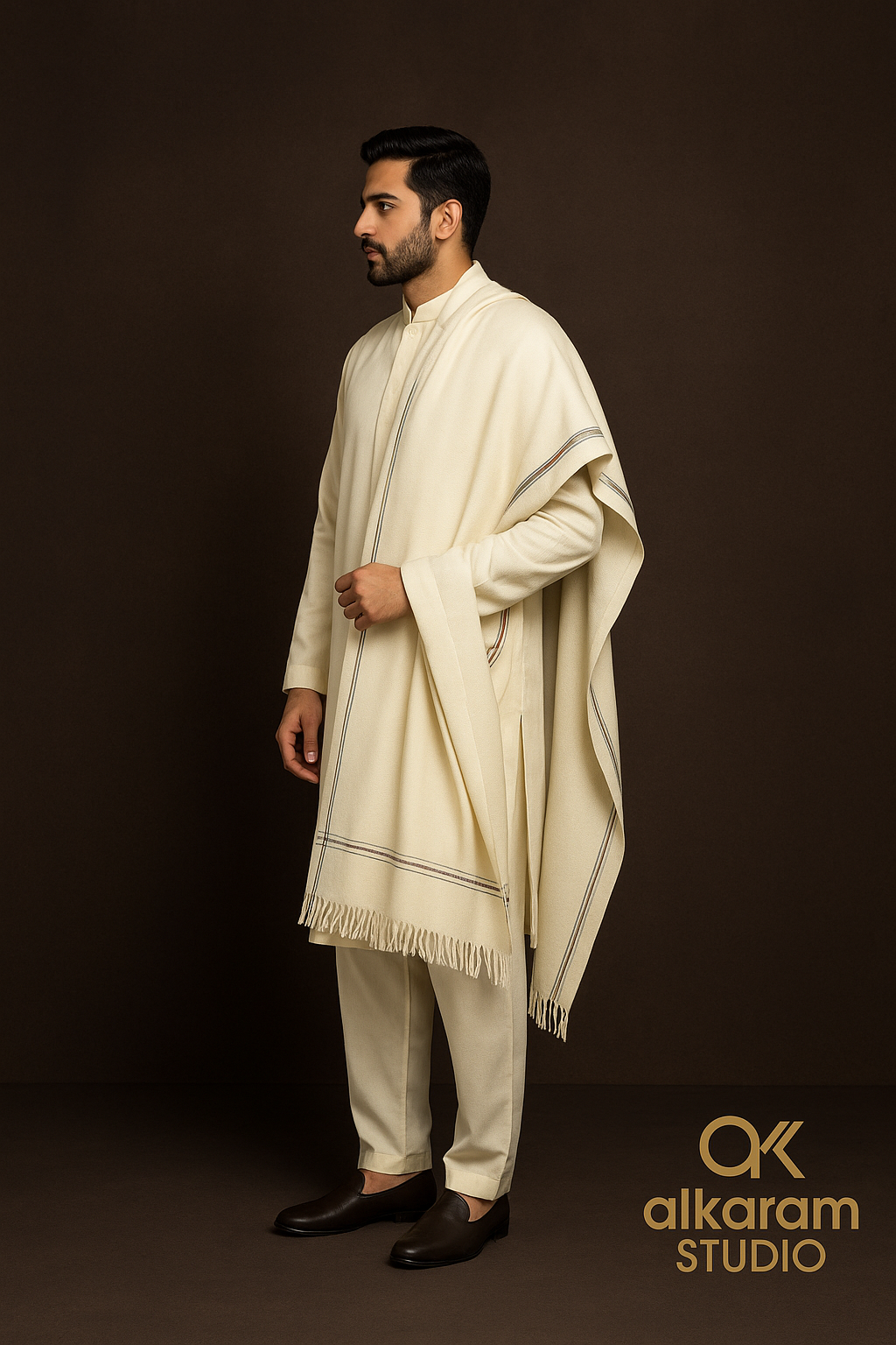 AL KARAM MEN'S WOOL SHAWL