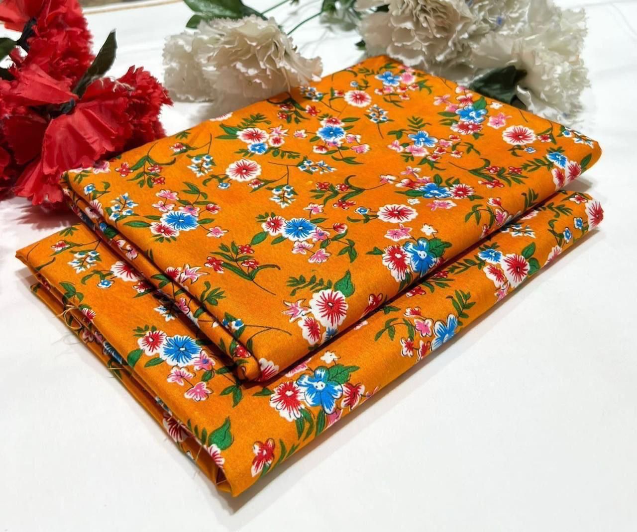 POLO COTTON 2PC FLORAL PRINT'S 3D