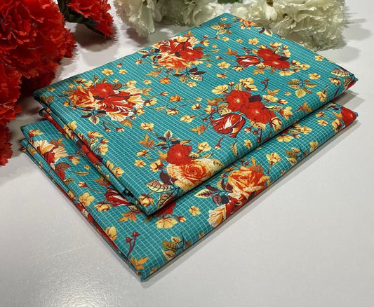 POLO COTTON 2PC FLORAL PRINT'S 3D