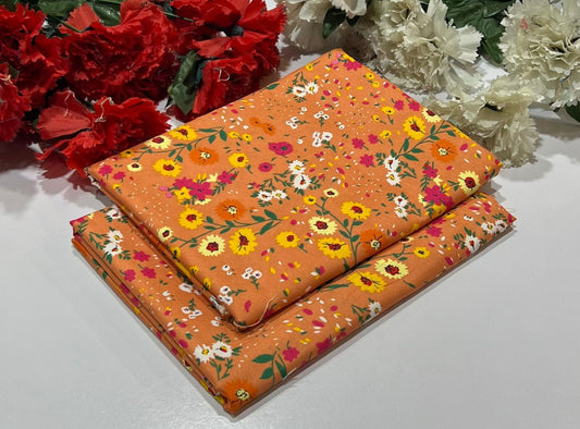 POLO COTTON 2PC FLORAL PRINT'S 3D