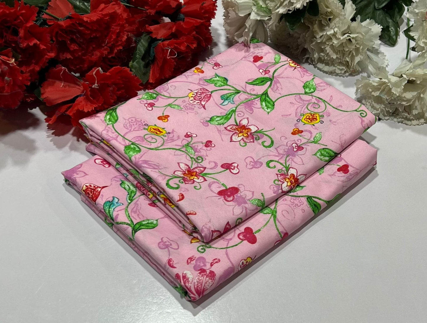 POLO COTTON 2PC FLORAL PRINT'S 3D