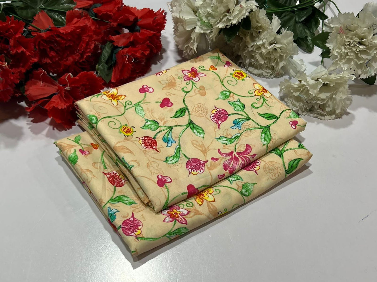 POLO COTTON 2PC FLORAL PRINT'S 3D