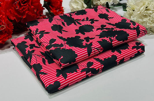 POLO COTTON 2PC FLORAL PRINT'S 3D