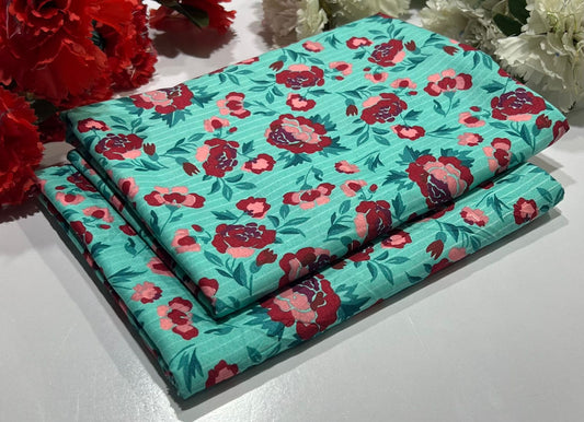 POLO COTTON 2PC FLORAL PRINT'S 3D